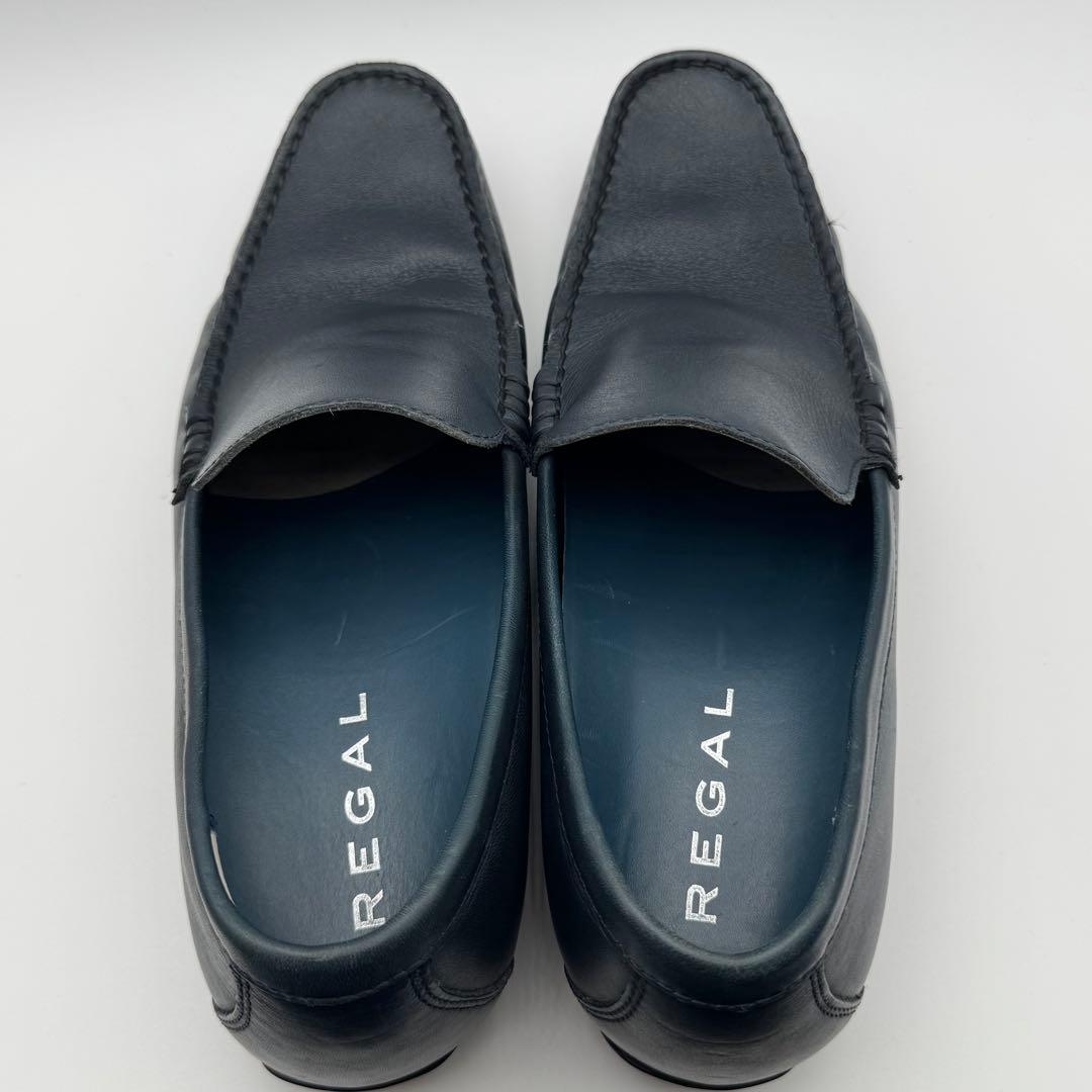 REGAL レザーローファー ネイビー 26 NC71 56HR
