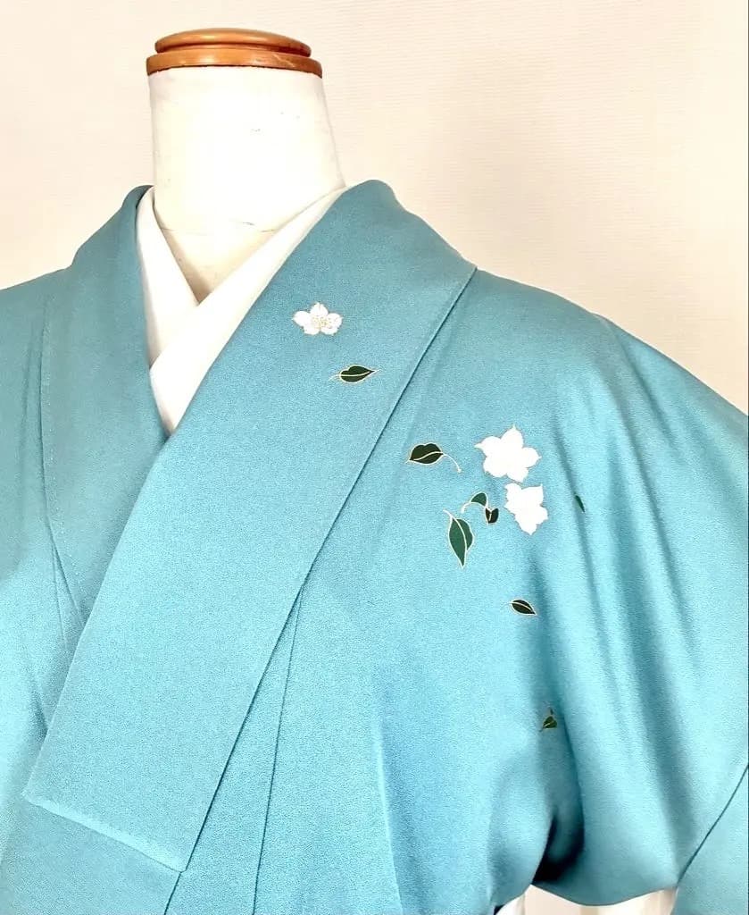 美品 正絹訪問着 落ち着いた寒色系 聡明なお色柄 祝宴 ご披露宴 ご卒業ご入学式