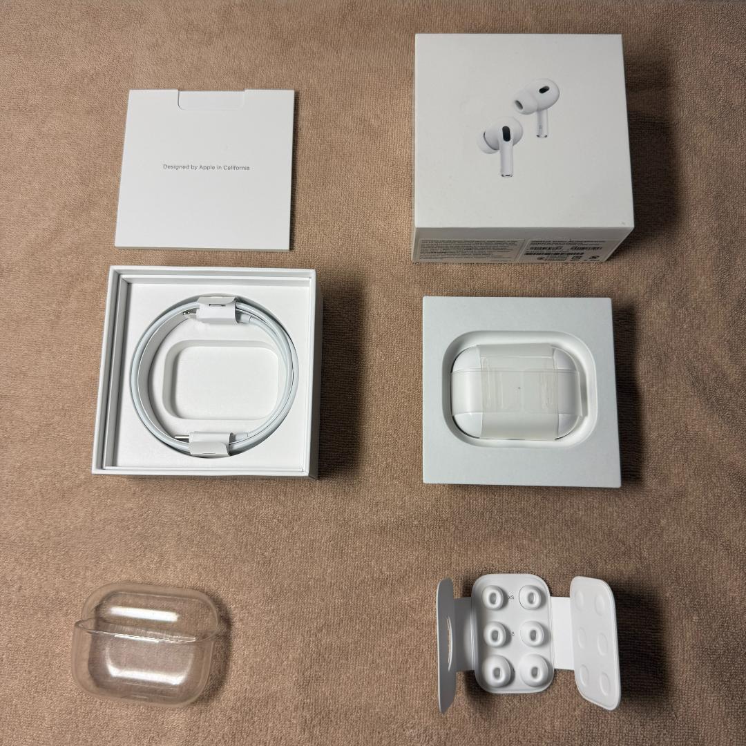 【極美品】AirPods Pro 第2世代（付属品未使用）公式ストア購入品