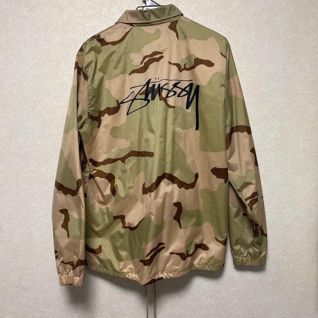 STUSSY コーチジャケット カモフラ 迷彩 M ナイロンジャケット