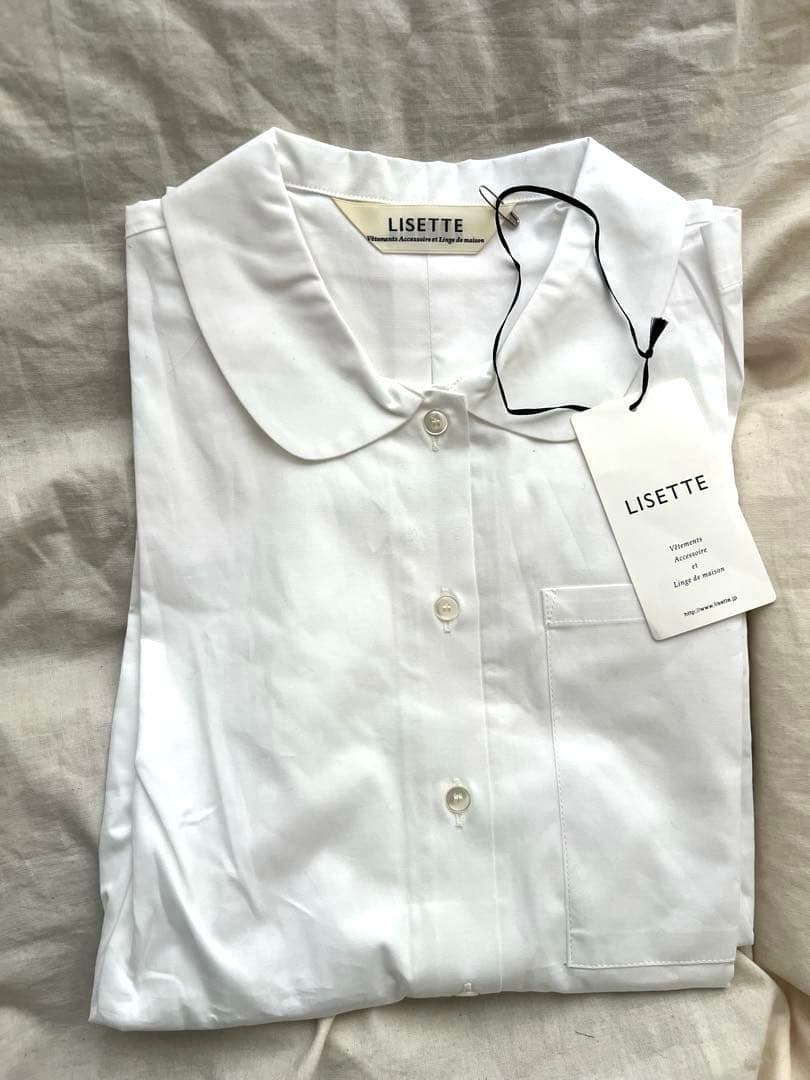 新品タグ付きLISETTE 丸襟白ブラウス　マルタン　36サイズ