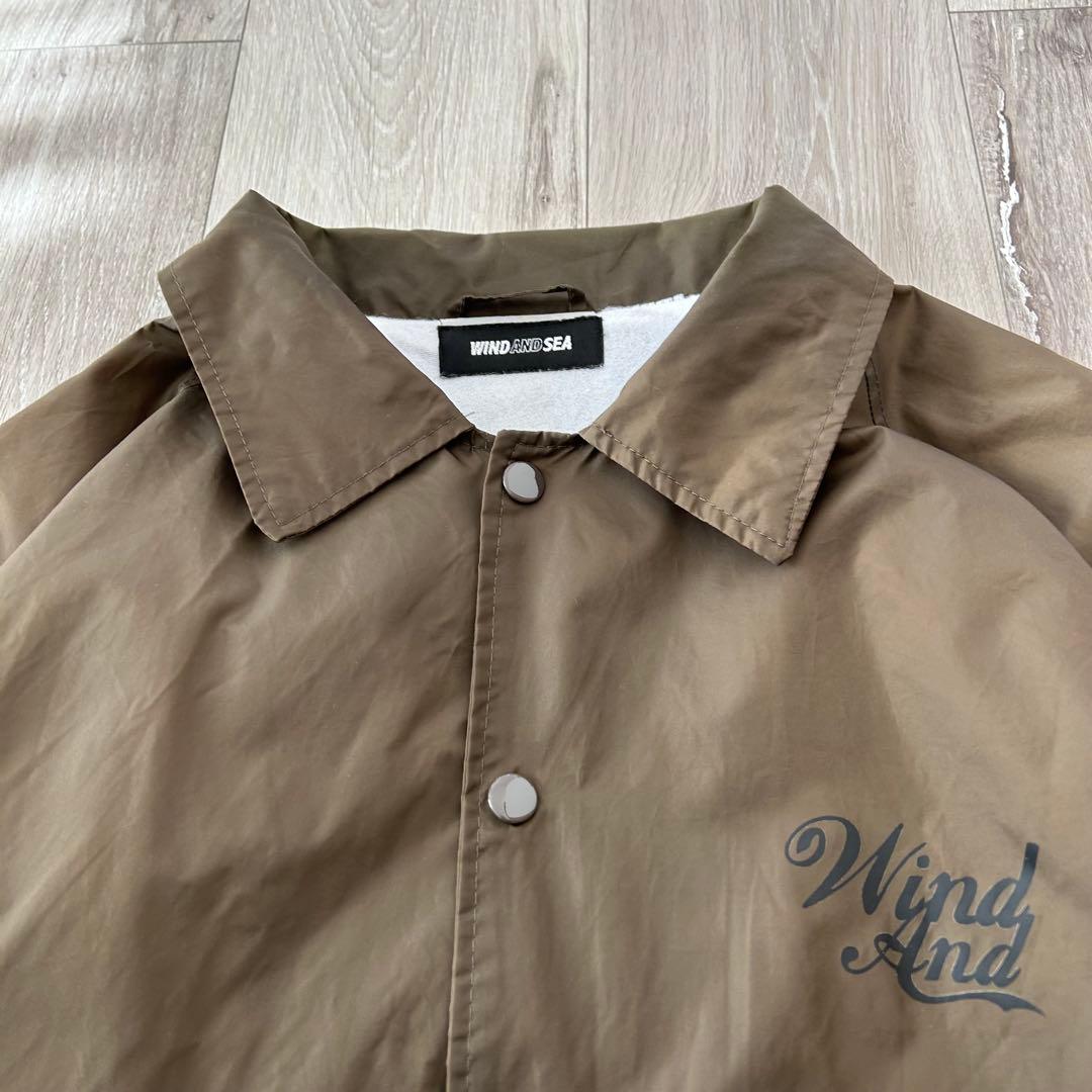 WIND AND SEA コーチジャケット ナイロンジャケット ブラウン L