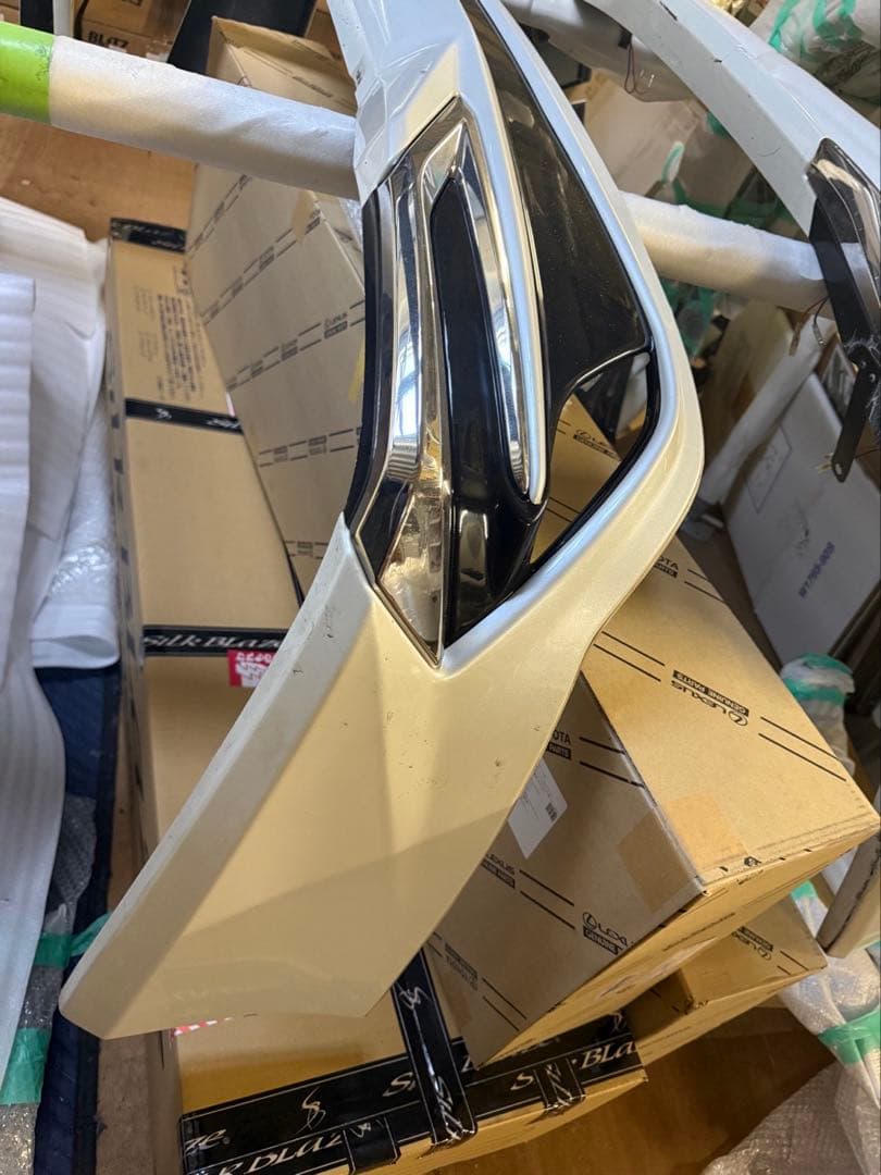 ホワイト エアロパーツ リアバンパー