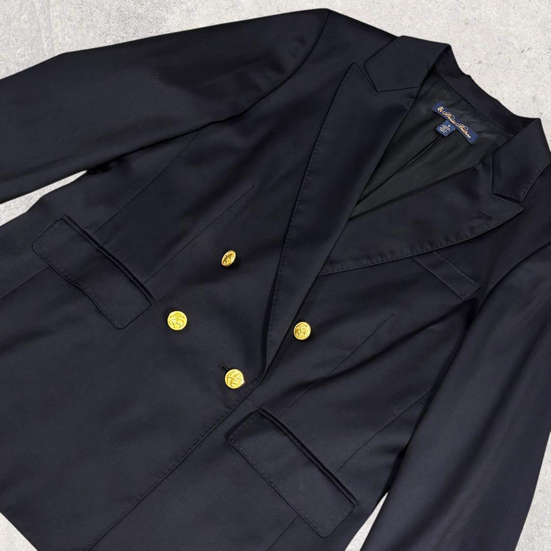 ちぇぶおブルックスブラザーズ 紺ブレ 金ボタン ダブル ロロピアーナ
