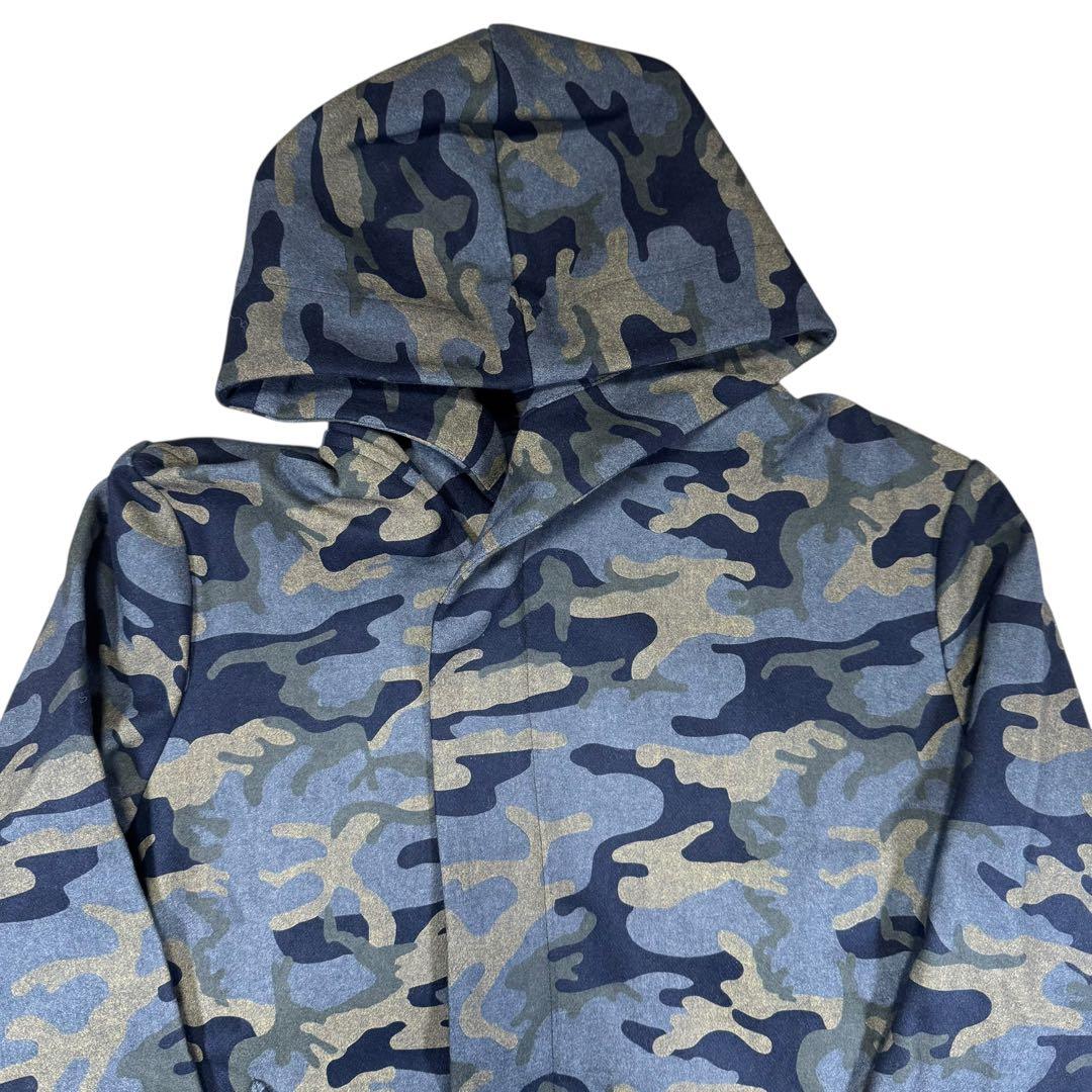 【新品】1piu1uguale3ウノピゥウノ迷彩柄フーデッドコート/カモフラ系7