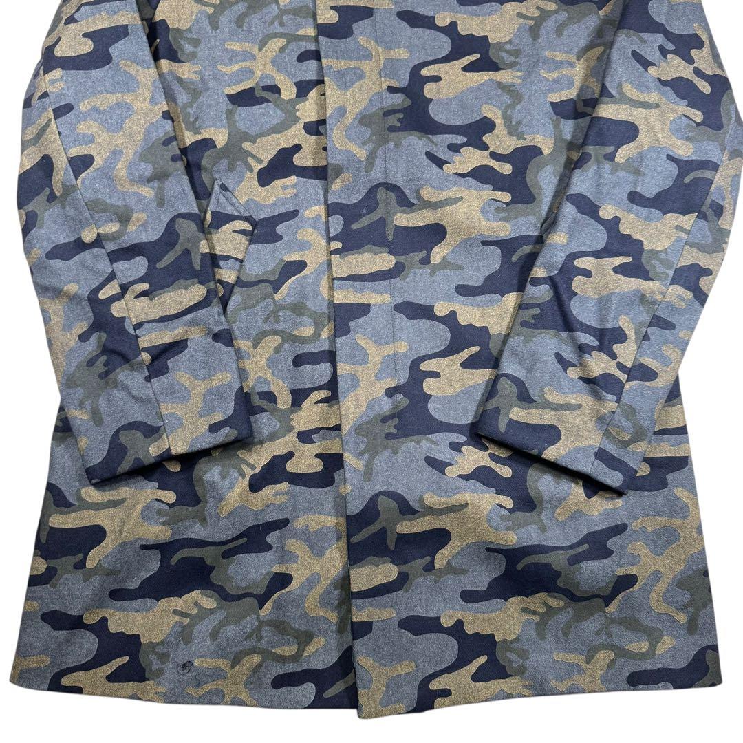 【新品】1piu1uguale3ウノピゥウノ迷彩柄フーデッドコート/カモフラ系7