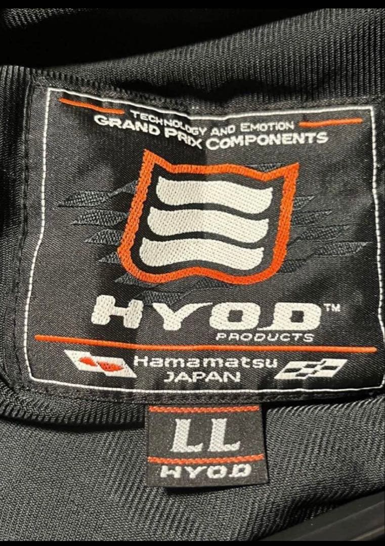 バイク用ジャケット 黒と青のコンビネーション　HYOD D3O
