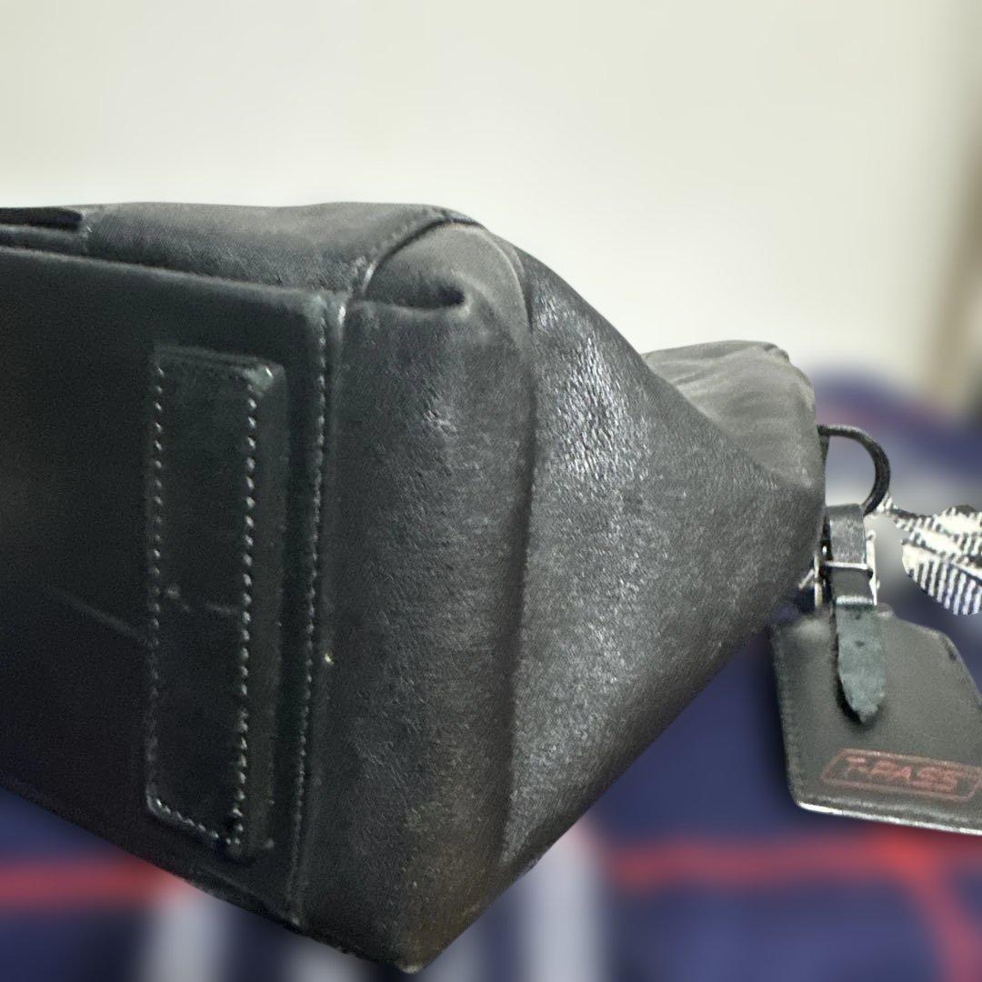 美品　TUMI フラップ付き　レザーブリーフケース　ビジネスバッグ　トゥミ