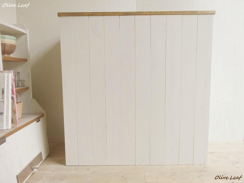 サイズ、デザインオーダー可！カウンターテーブルシャビーホワイト無垢材●受注製作