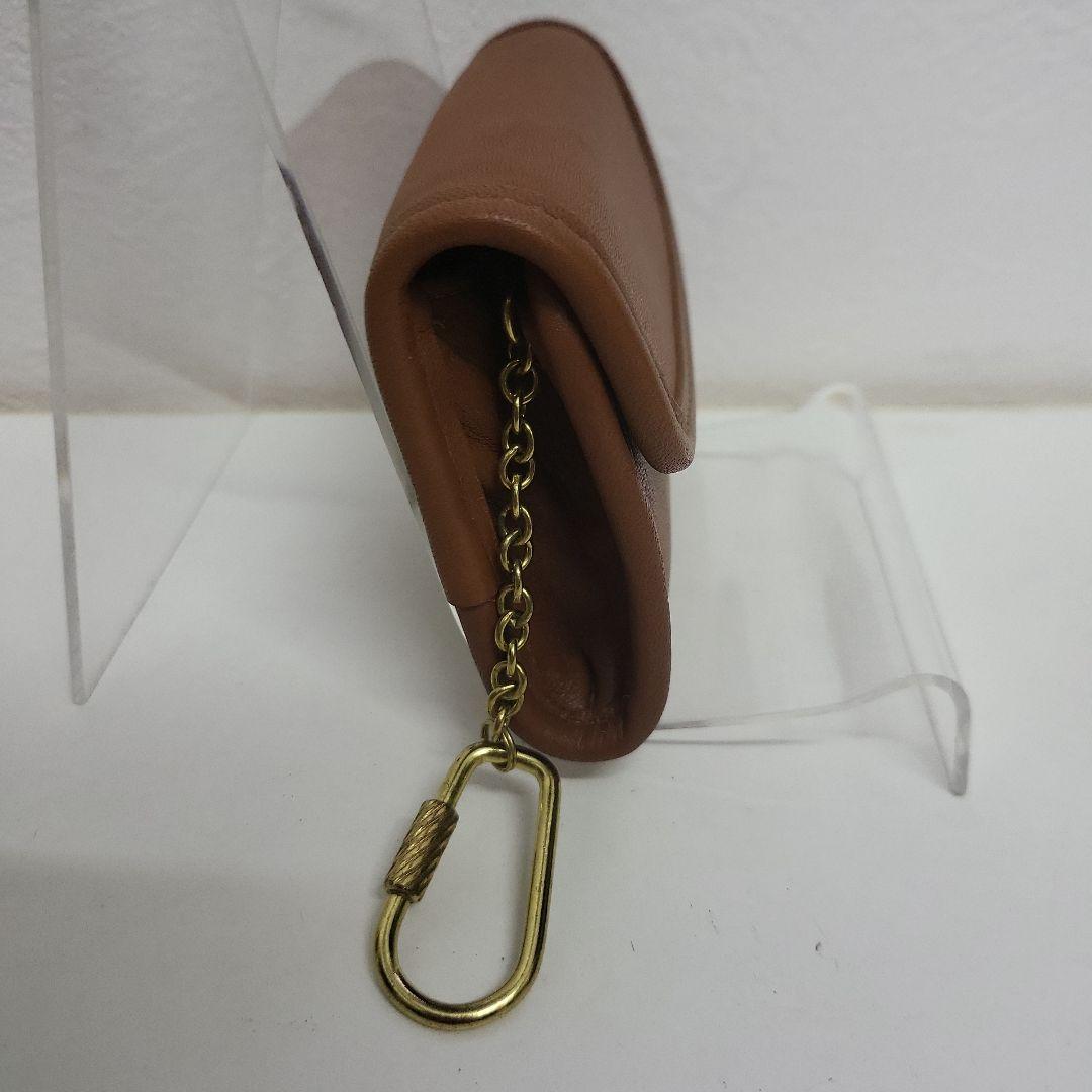 ケ*ん様 美品✨️コーチ ケース キーリング付き コンパクト レザー キャ