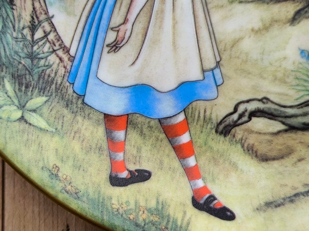 リモージュ 不思議の国のアリス チェシャ猫 プレート 飾り皿 陶器 絵皿