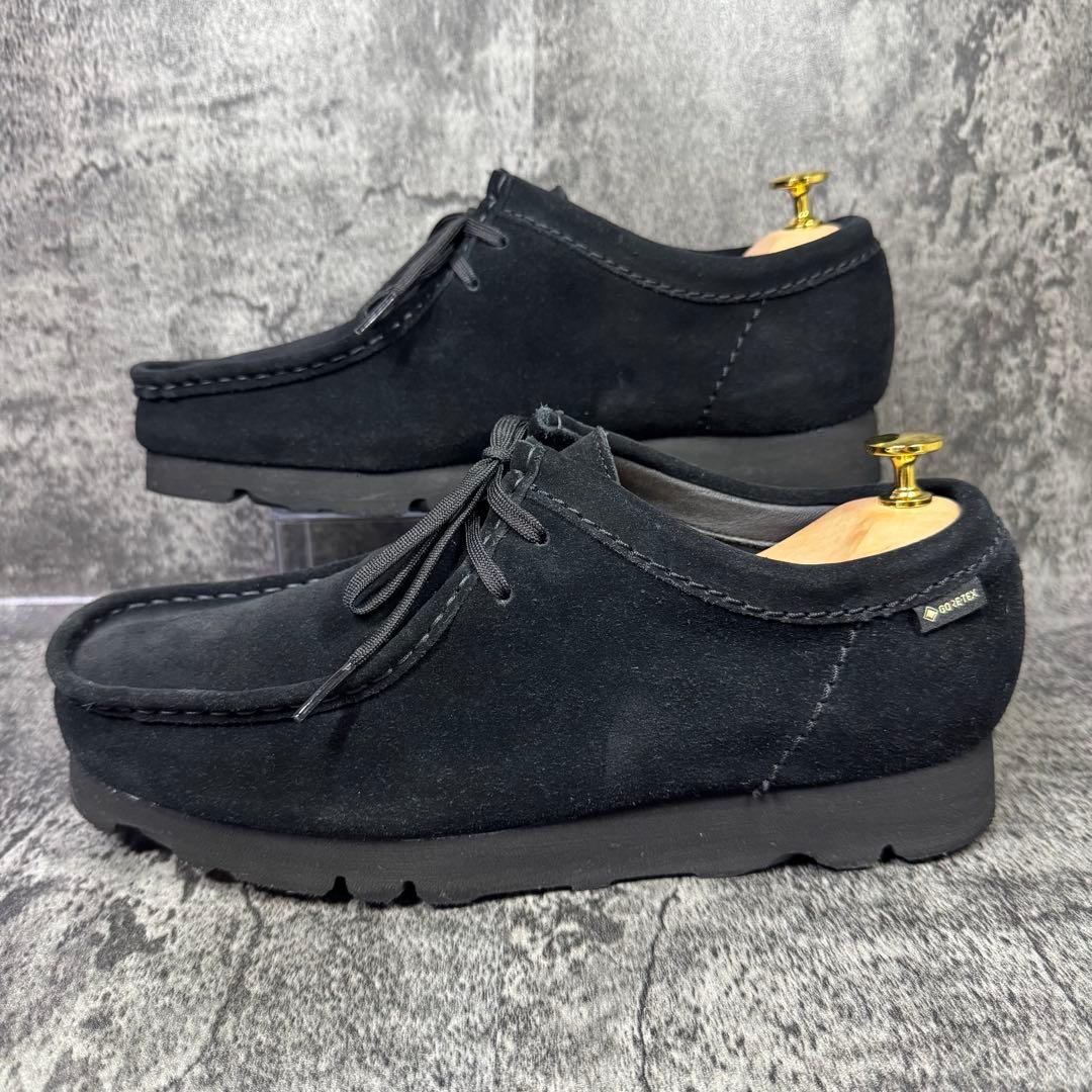 【極美品】クラークス ワラビー ゴアテックス ブラック スエード 26cm