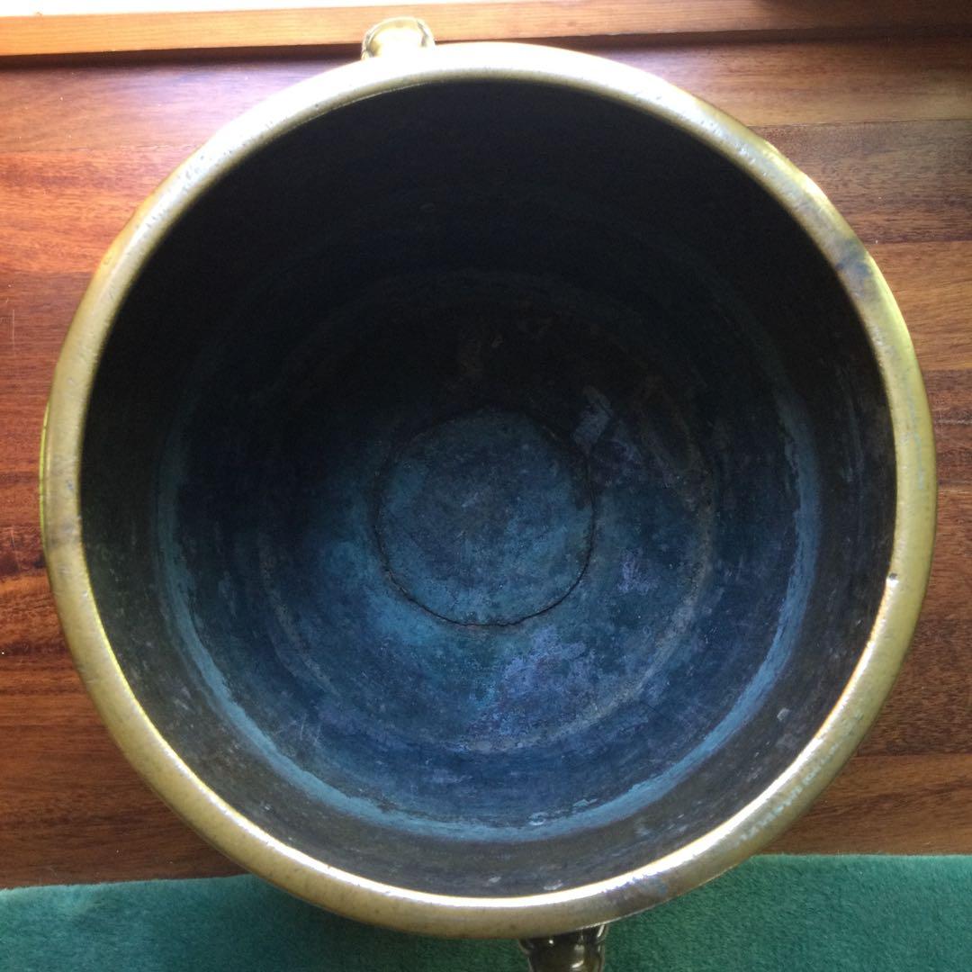 真鍮製火鉢、骨董品