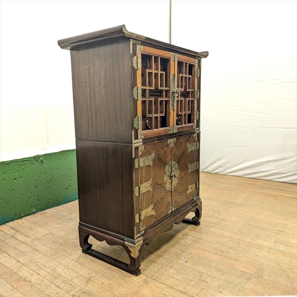 李朝家具　薬箪笥　箪笥　薬棚　ヤクジャン　キャビネット　引出し　小物　朝鮮　韓国