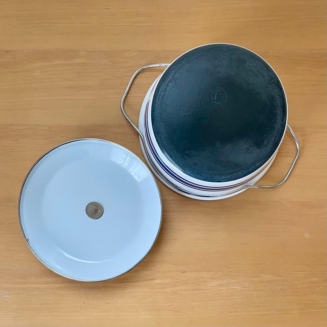【美品】キャサリンホルム　琺瑯　両手鍋