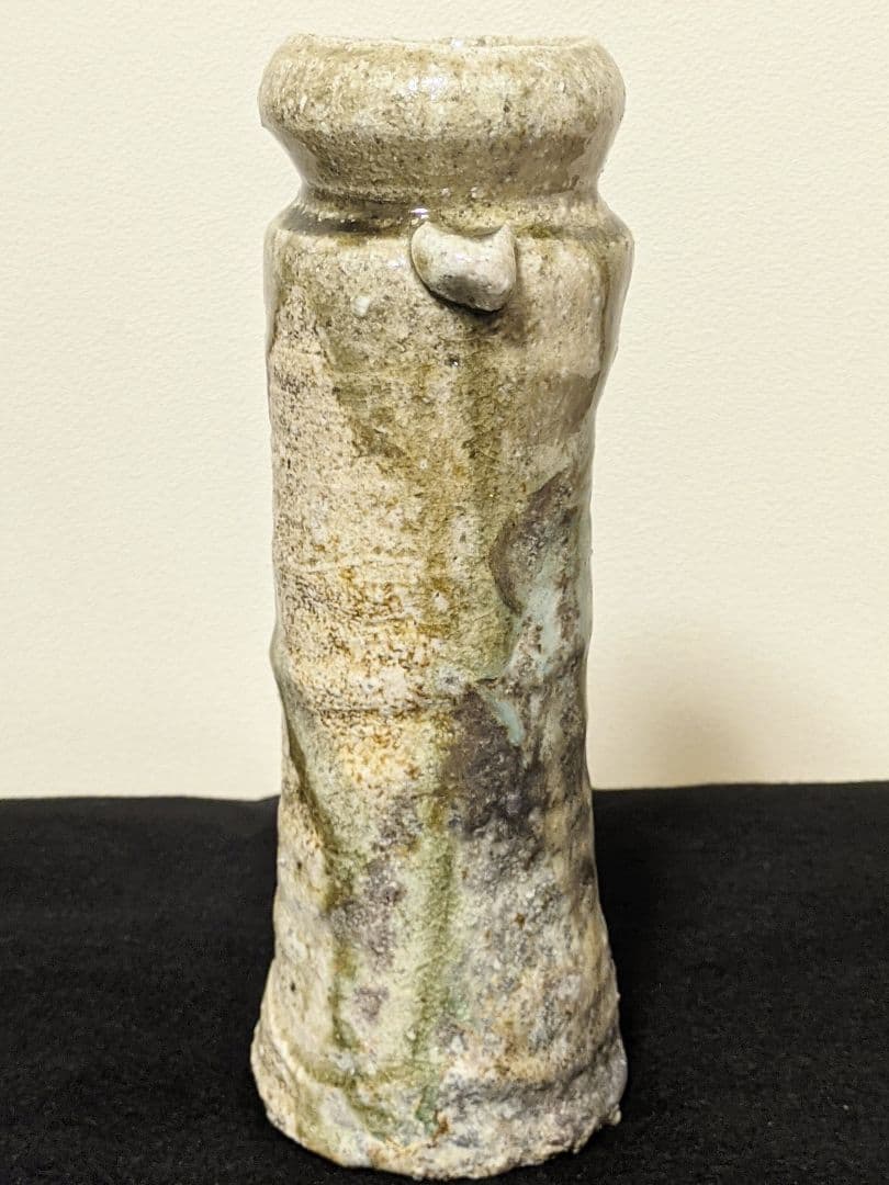 古谷道生 伊賀 花器 伊賀花入 共箱 共布 伊賀焼 花入