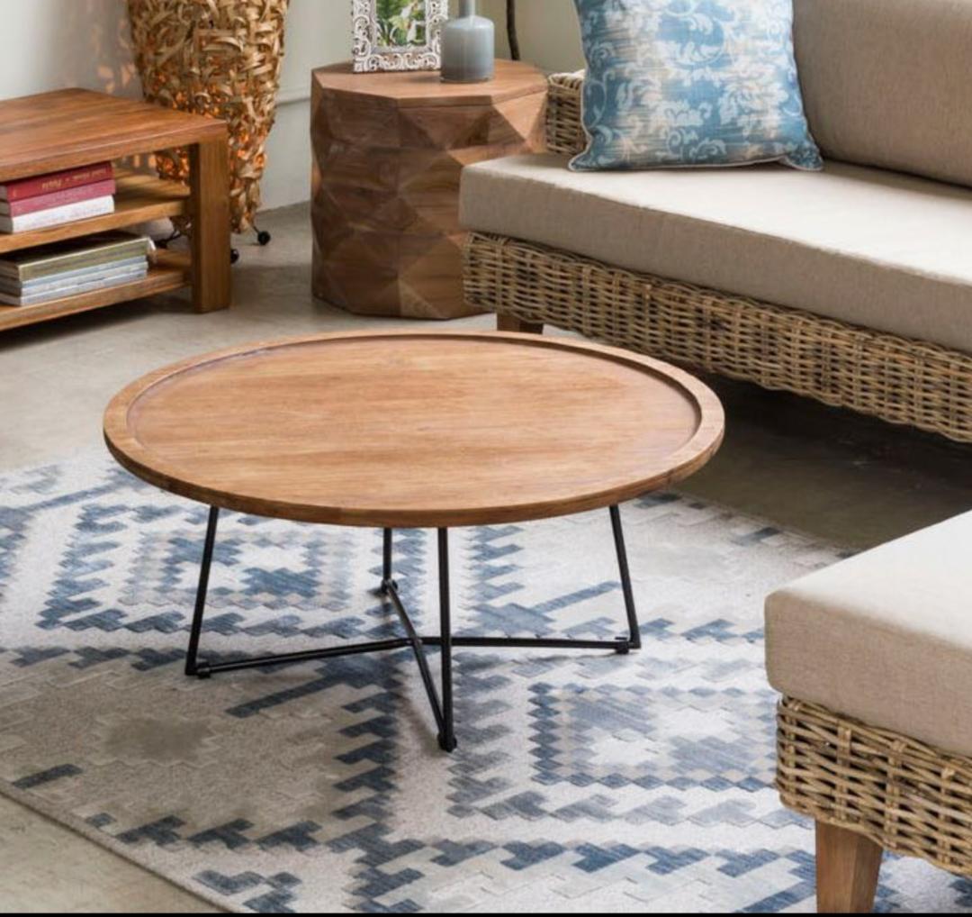 KAJA FARGO ラウンドコーヒーテーブル チーク家具