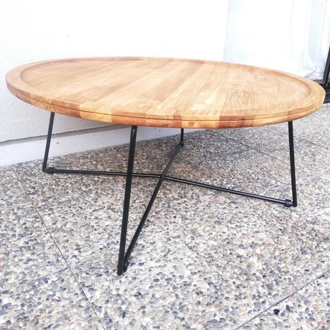 KAJA FARGO ラウンドコーヒーテーブル チーク家具