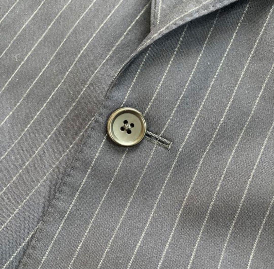 希少　マッキントッシュロンドン AB7ネイビー ストライプ スーツ ウール2B