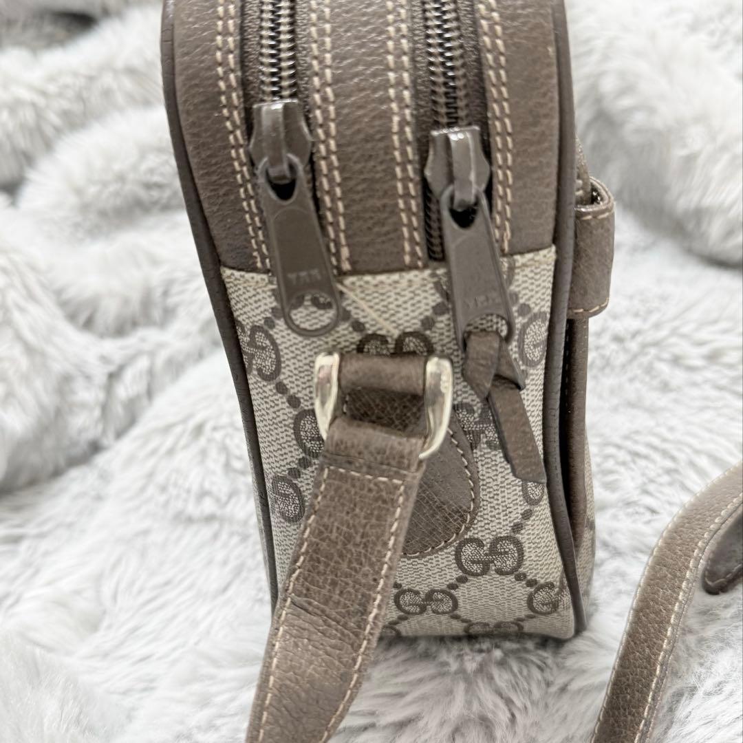 GUCCI GGスプリーム レザー　ロゴ　オールドグッチ　ショルダーバッグ