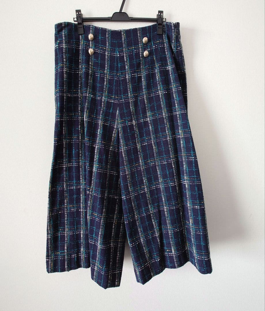 新品★マーリエルカセット【21号】ブラックウォッチ風ガウチョパンツ