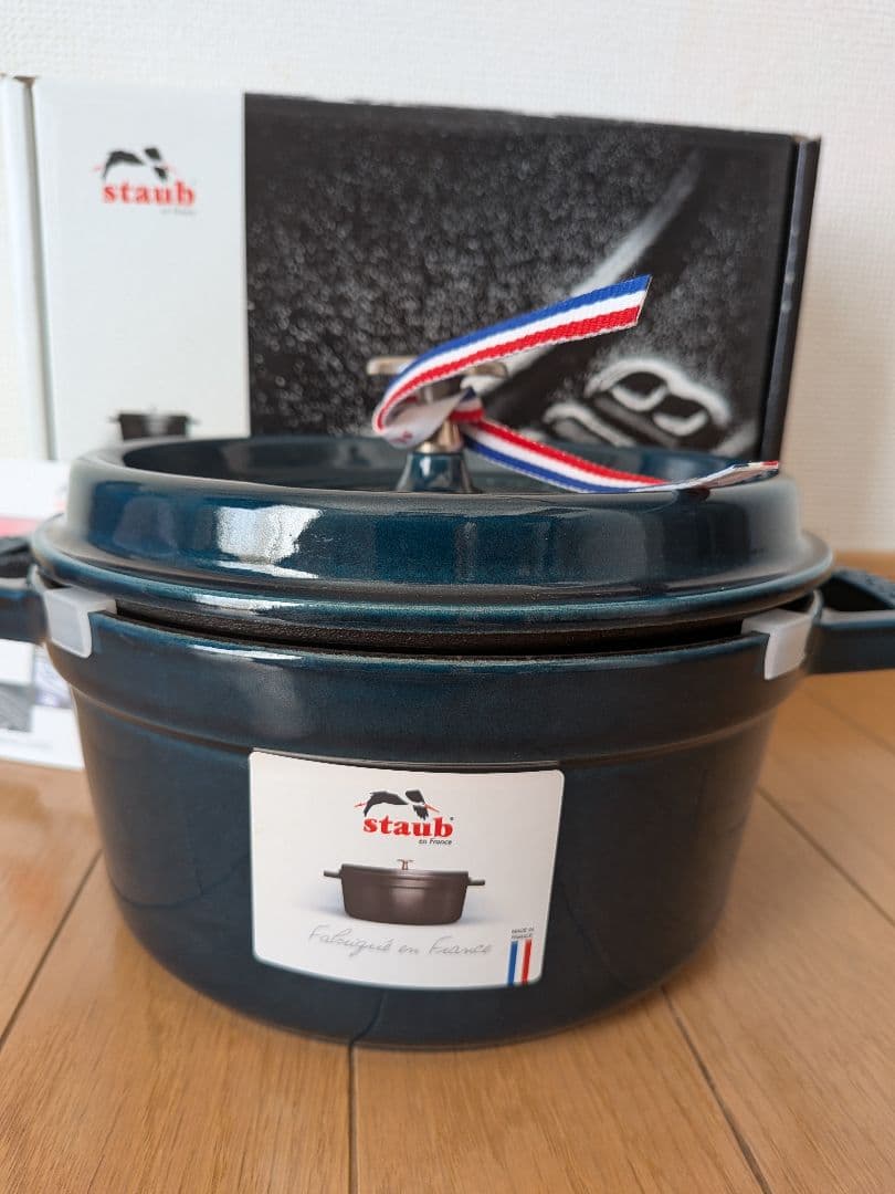 【新品未使用】staub ココットラウンド ラメール　20cm