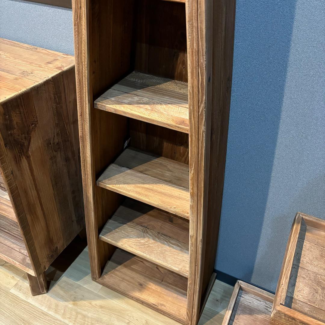 ラック　シェルフ　木製　天然木　ボートラック　カヌー　古材　レトロ　お洒落