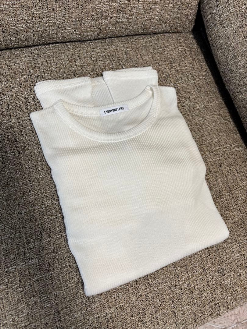 新品未使用Deuxieme Classeテレコ ロングスリーブ プルオーバー