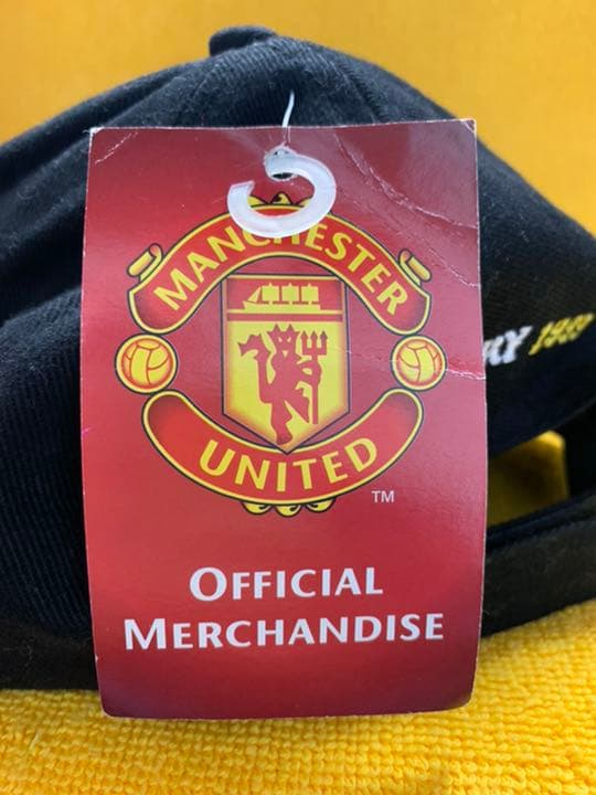 '99Man U三冠記念キャップ 公認商品 希少 未使用品タグ付き