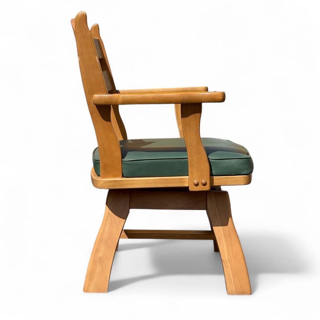 Karimoku カリモク ダイニングチェア RUSTIC 回転椅子 肘掛け付き