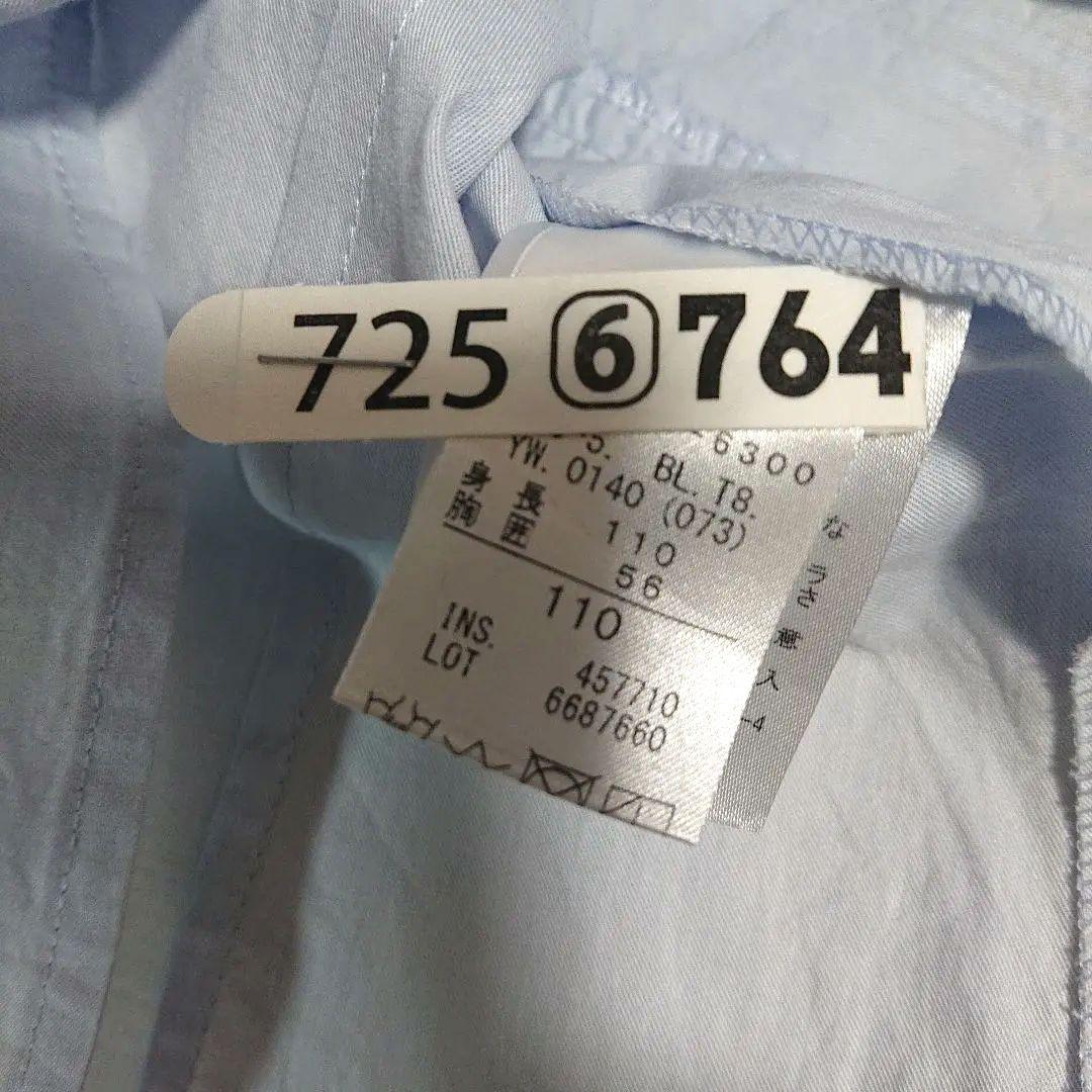 トッカバンビーニ110長袖ブラウス&120フラワーレースワンピースドレス　水色