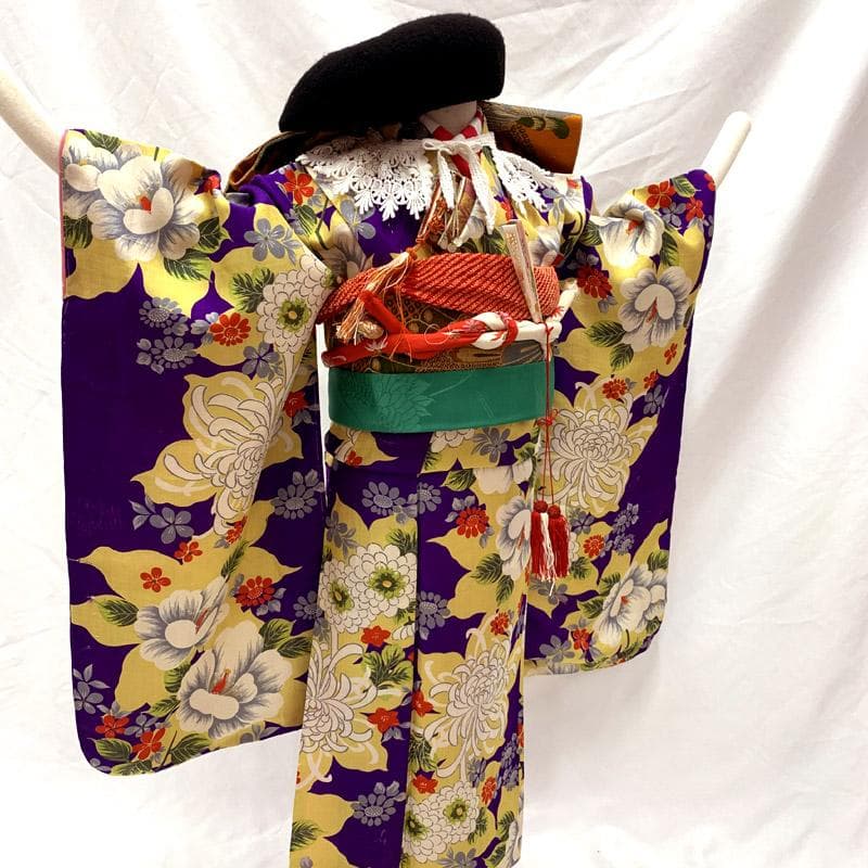 409ag75着物のみ■七五三 7歳 アンティーク着物■