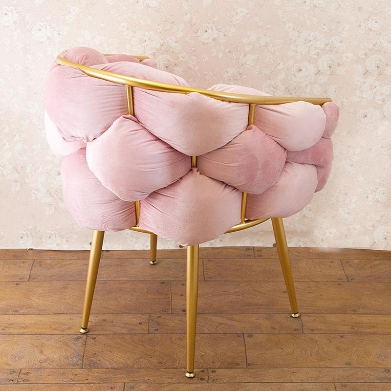 ★フラッフィーチェア マーヴェラス スツール ベルベット 家具 腰掛 ピンク