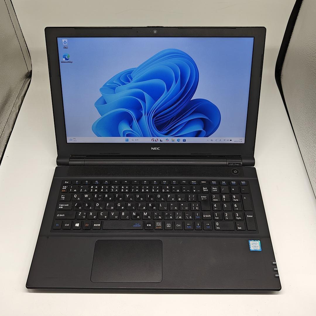 【NEC】高性能i7 SSD256GB 16GB 黒色 オフィス付き ノートPC