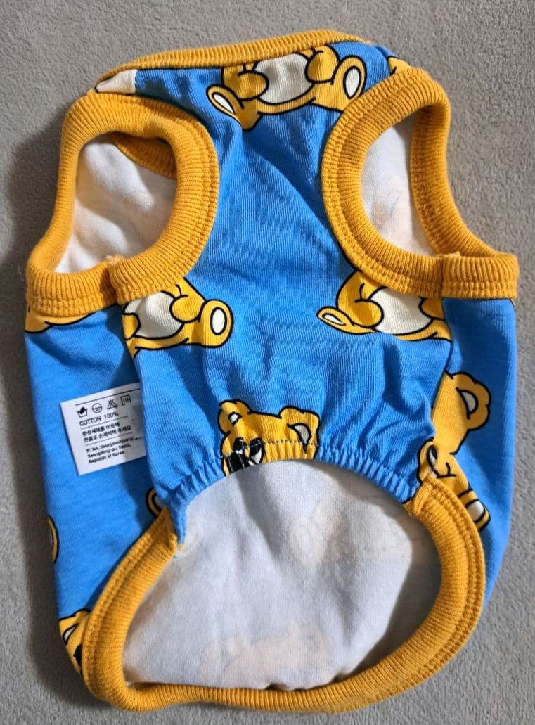 andblank® クマさん.キツネさん.ゾウさん.プリント犬服 4枚