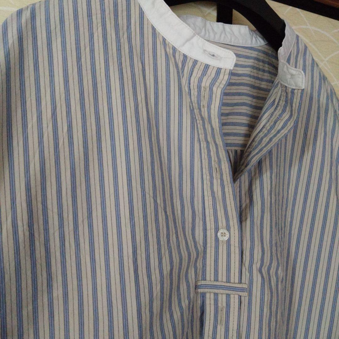 ネストローブ コットンストライプブラウス