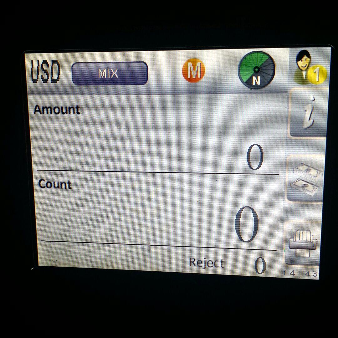【送料込】NC-5100 米ドル、中国元、ユーロ計数機！　円の枚数の計数も可能