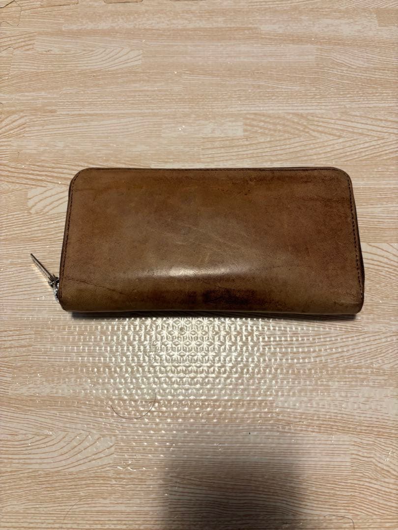 Maison Martin Margiela レザー長財布 ベージュ