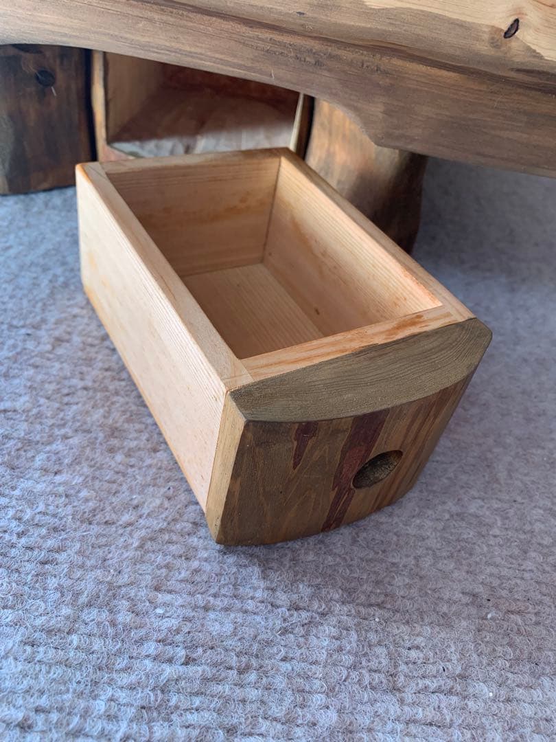 将棋盤　足付き　引き出し付き