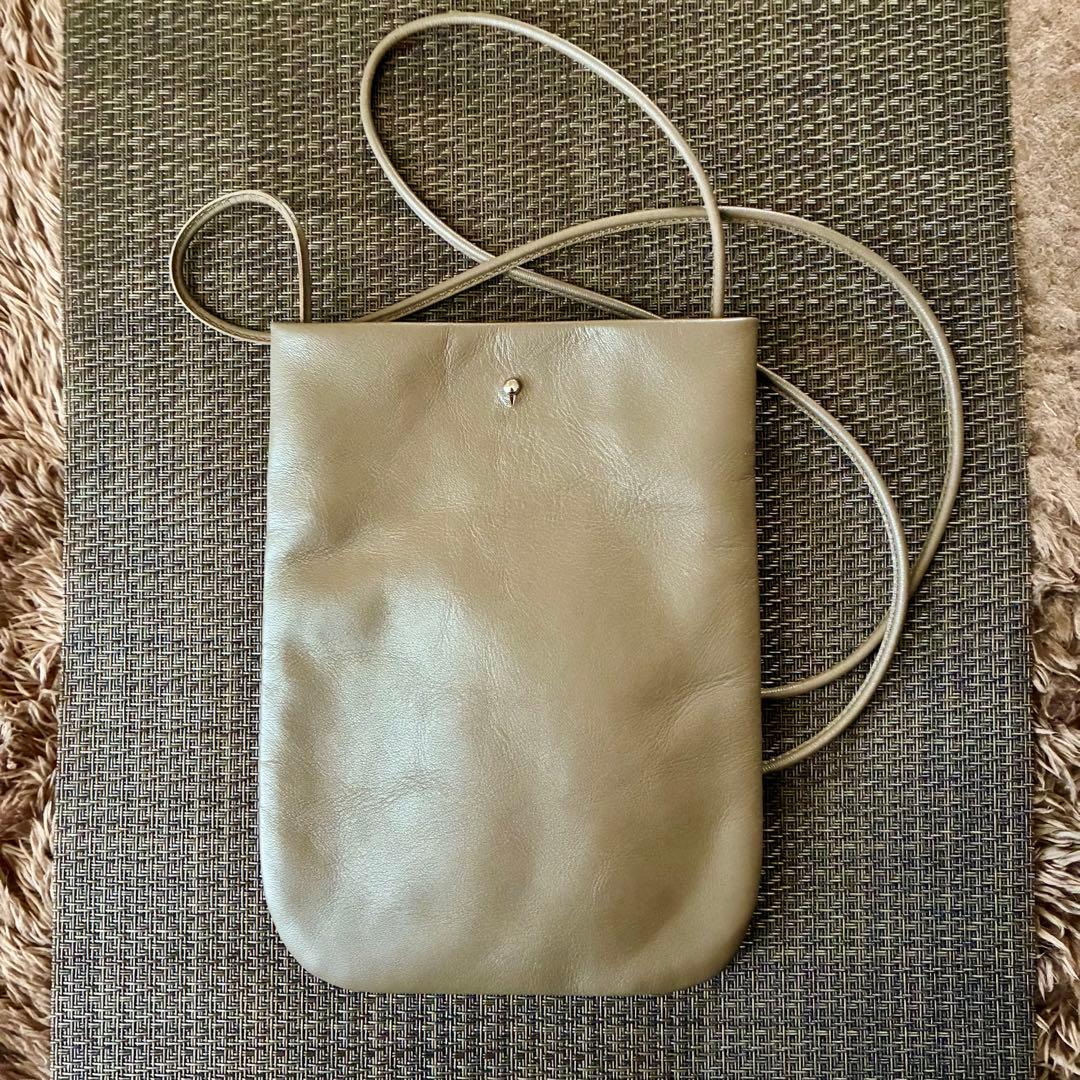 ◎お値下げ◎ 中川政七商店 国産牛革 ポシェット スマホショルダー 箱付き