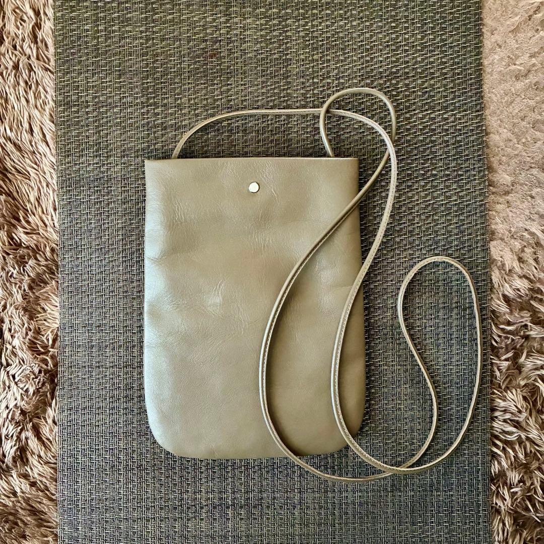 ◎お値下げ◎ 中川政七商店 国産牛革 ポシェット スマホショルダー 箱付き