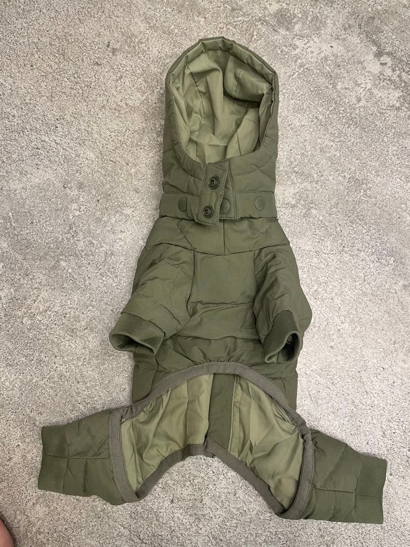  peak 犬用ダウンジャケット オリーブグリーン