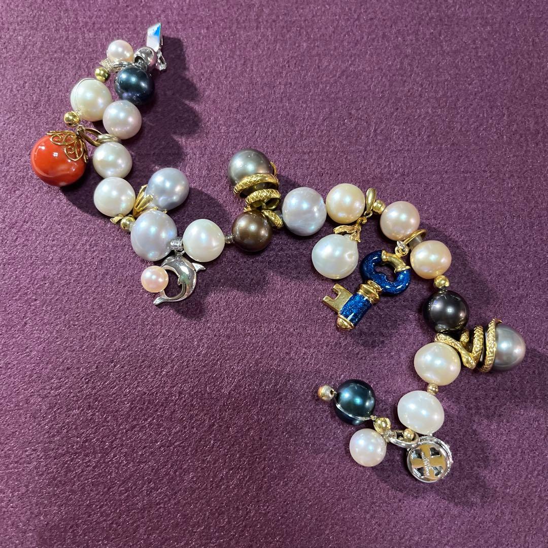 sahara  本真珠✨パール✨リメイク ブレスレット♥️K18金