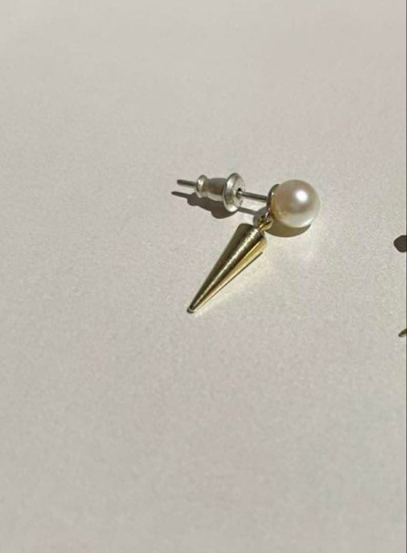 【 e.m.】スタッズパールピアス