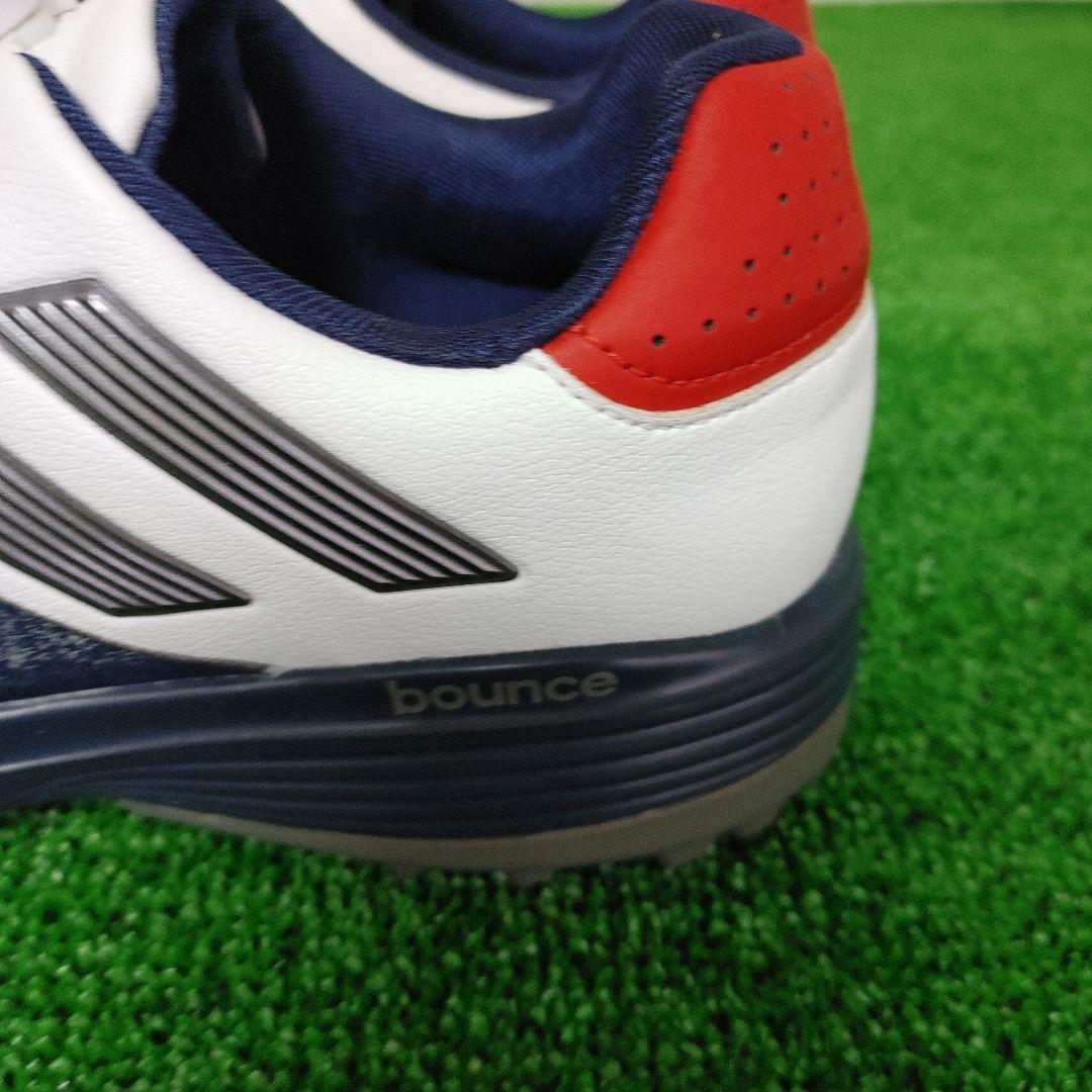 adidas ゴルフシューズ bounce ホワイト/ネイビー/レッド