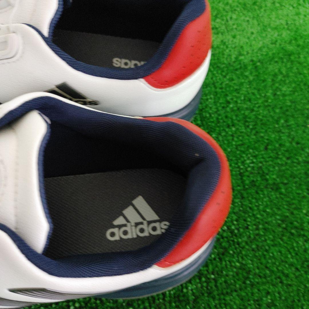 adidas ゴルフシューズ bounce ホワイト/ネイビー/レッド