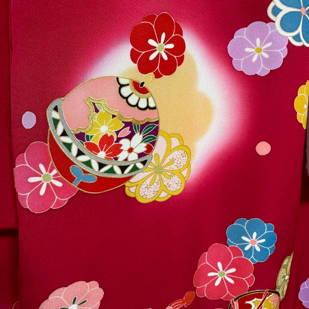 【未使用】お宮参り　女の子　赤　着物セット