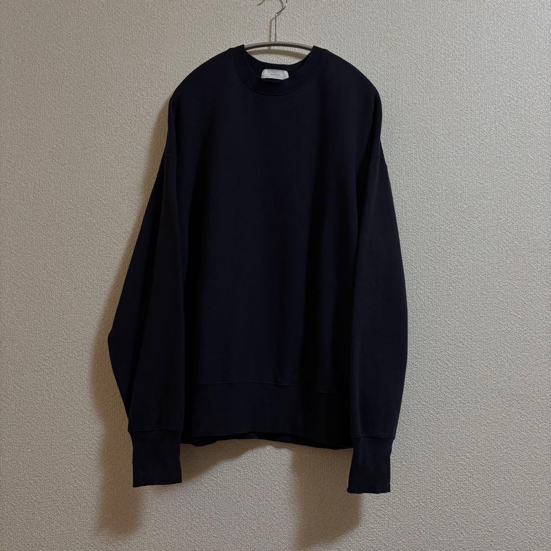 かぐれ コットンリヨセルスウェットプルオーバー　ネイビー