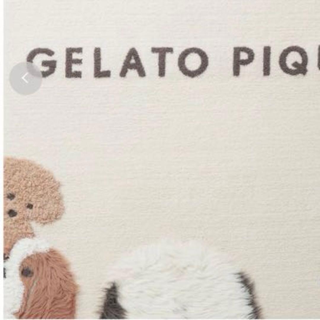 新品タグ付 ジェラートピケDOG3柄 ジャガードマルチカバー