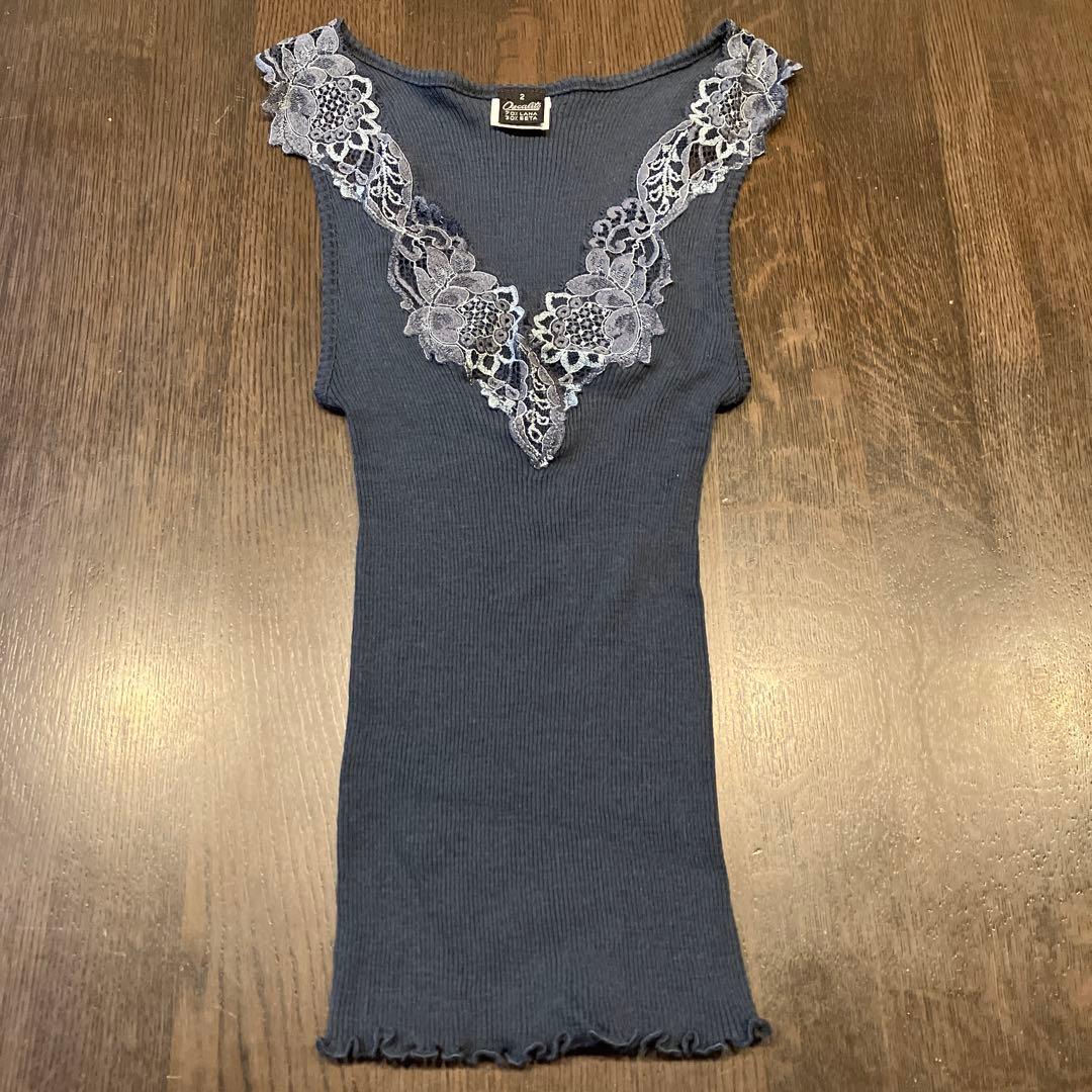 [4枚セット] Oscalitoオスカリート　ウールシルク　リブキャミソール